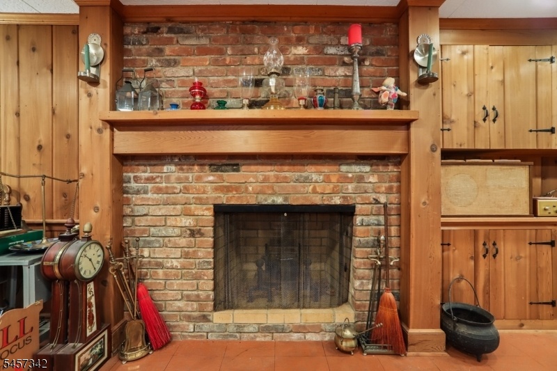 Rec Room fireplace