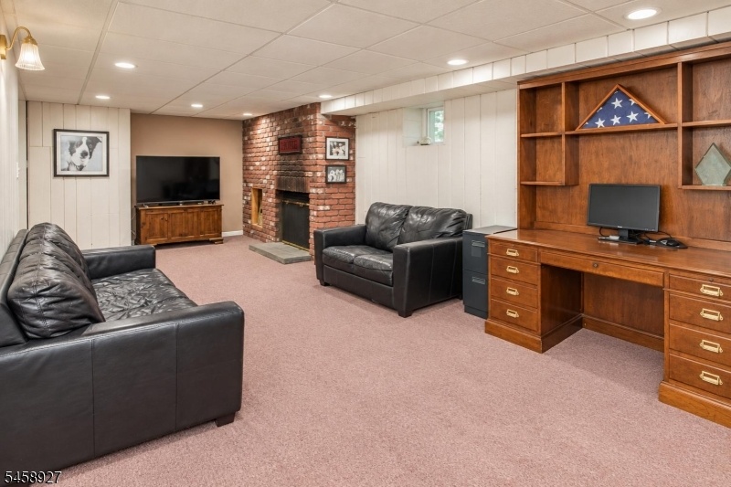 Rec Room with Fireplace