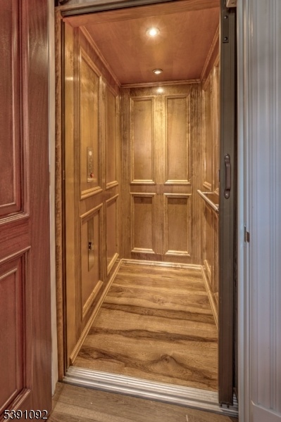 Mahogany Paneled Elevator