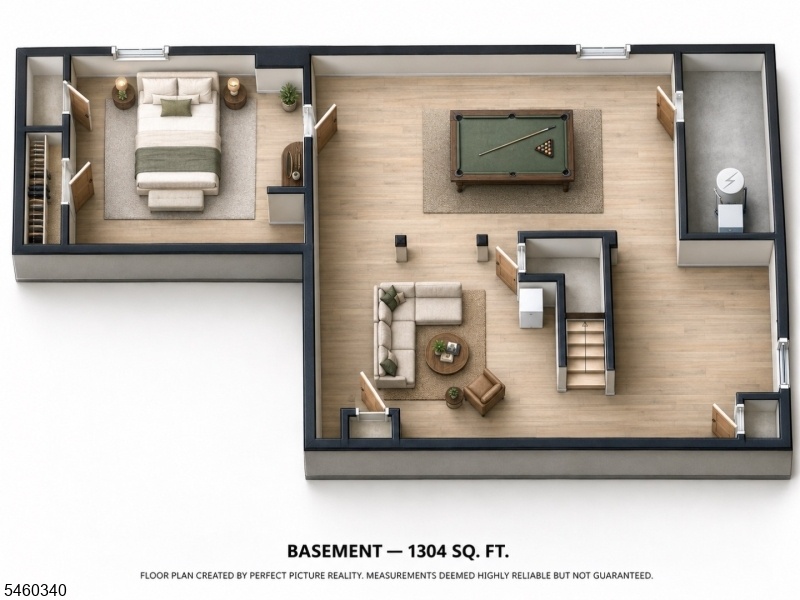 basement floor plan 3 d