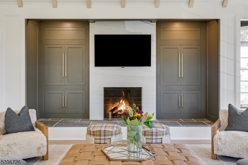 Media wall in Family Room