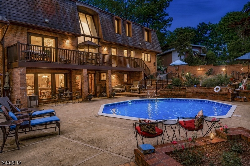 Back yard with inhground pool