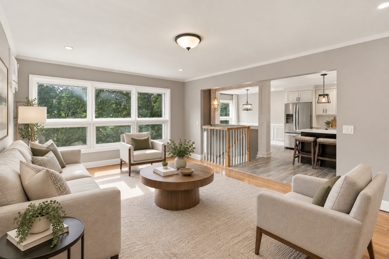 Living room (virtually staged)