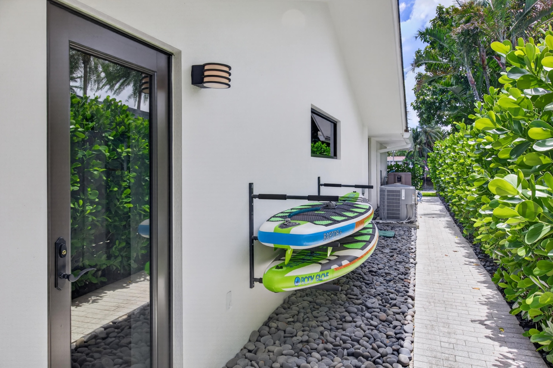 West side of the house