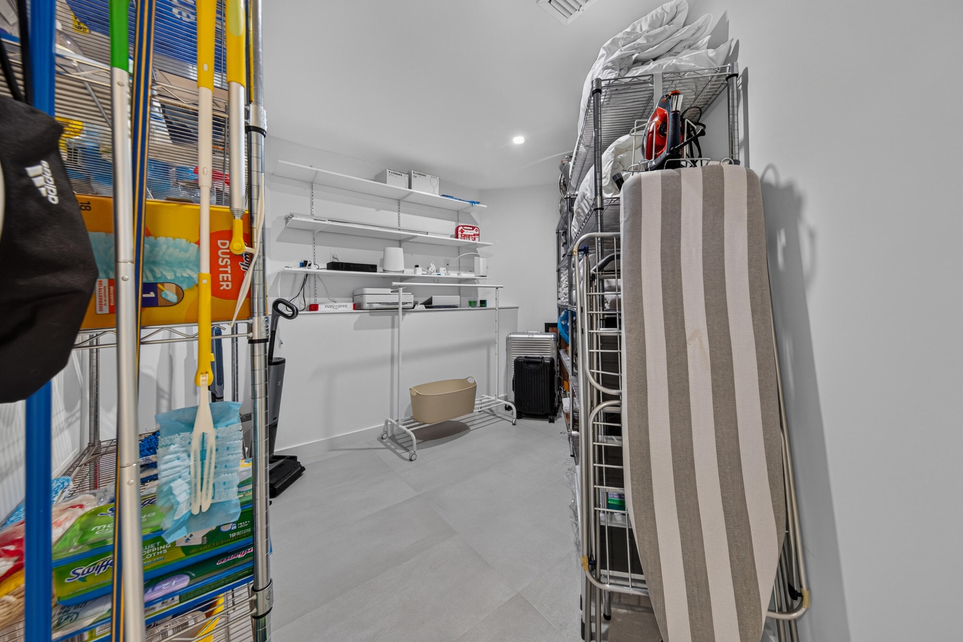 Large bonus storage area conveniently and discreetly located in the home