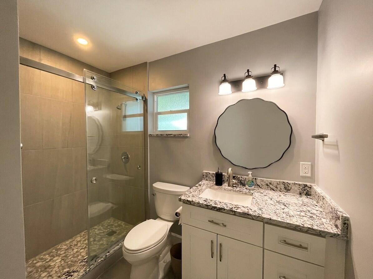 Updated Hall Bathroom with walk-in Shower
