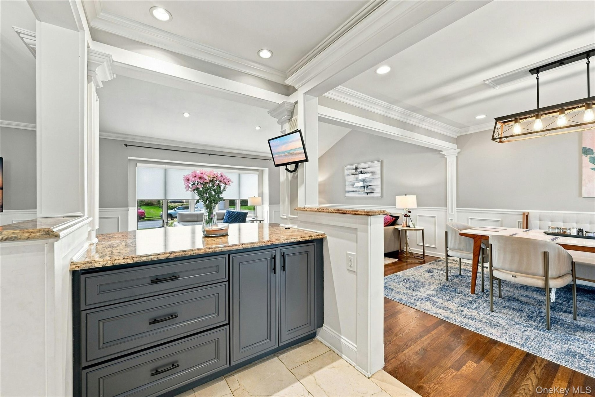 Lots of storage built in to the kitchen island