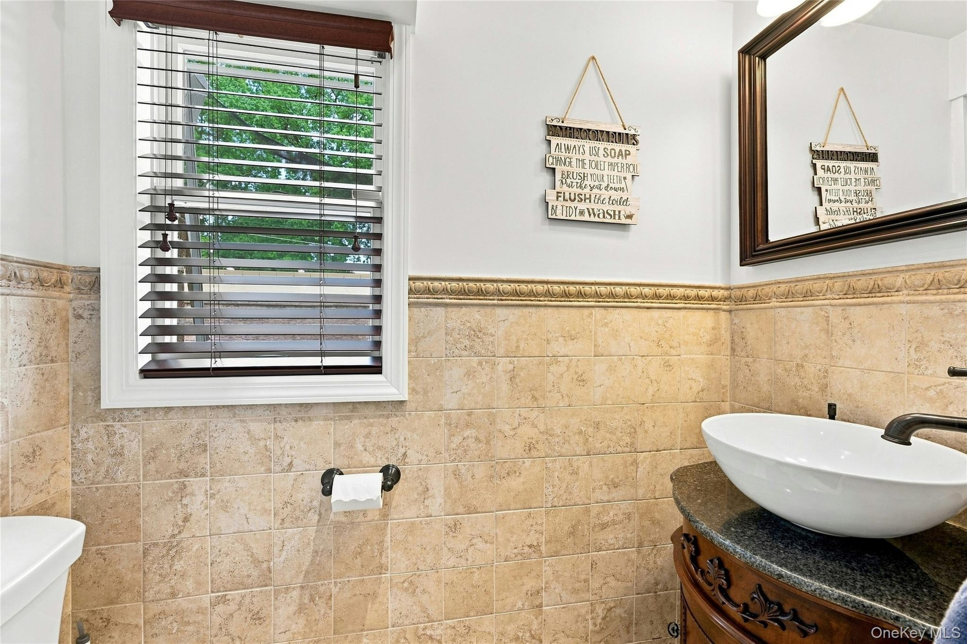 Main floor half bath