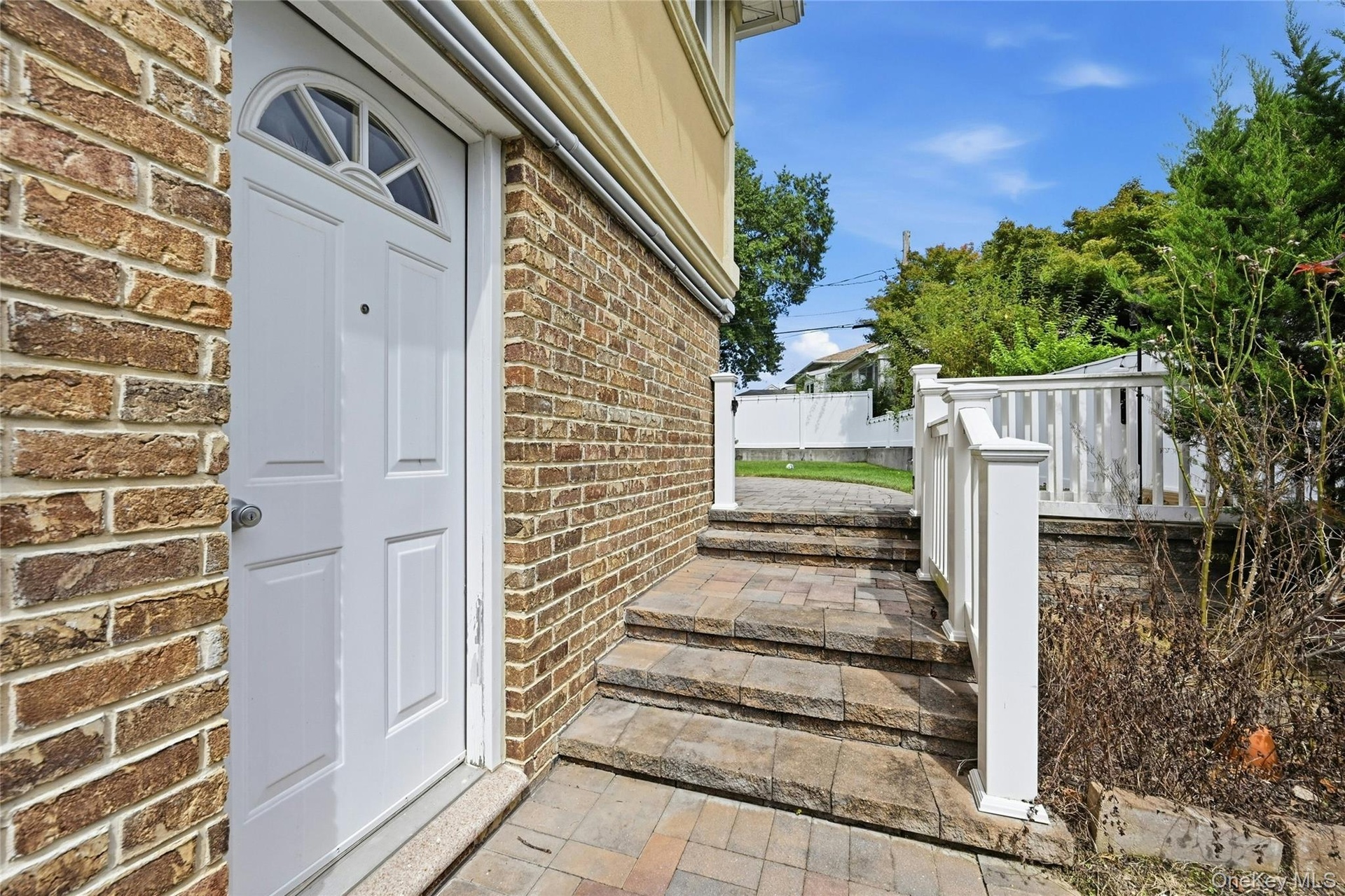 Door from garage leading to side yard