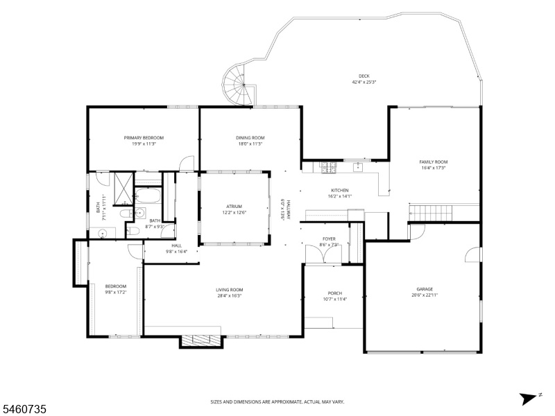 Floor plan main level