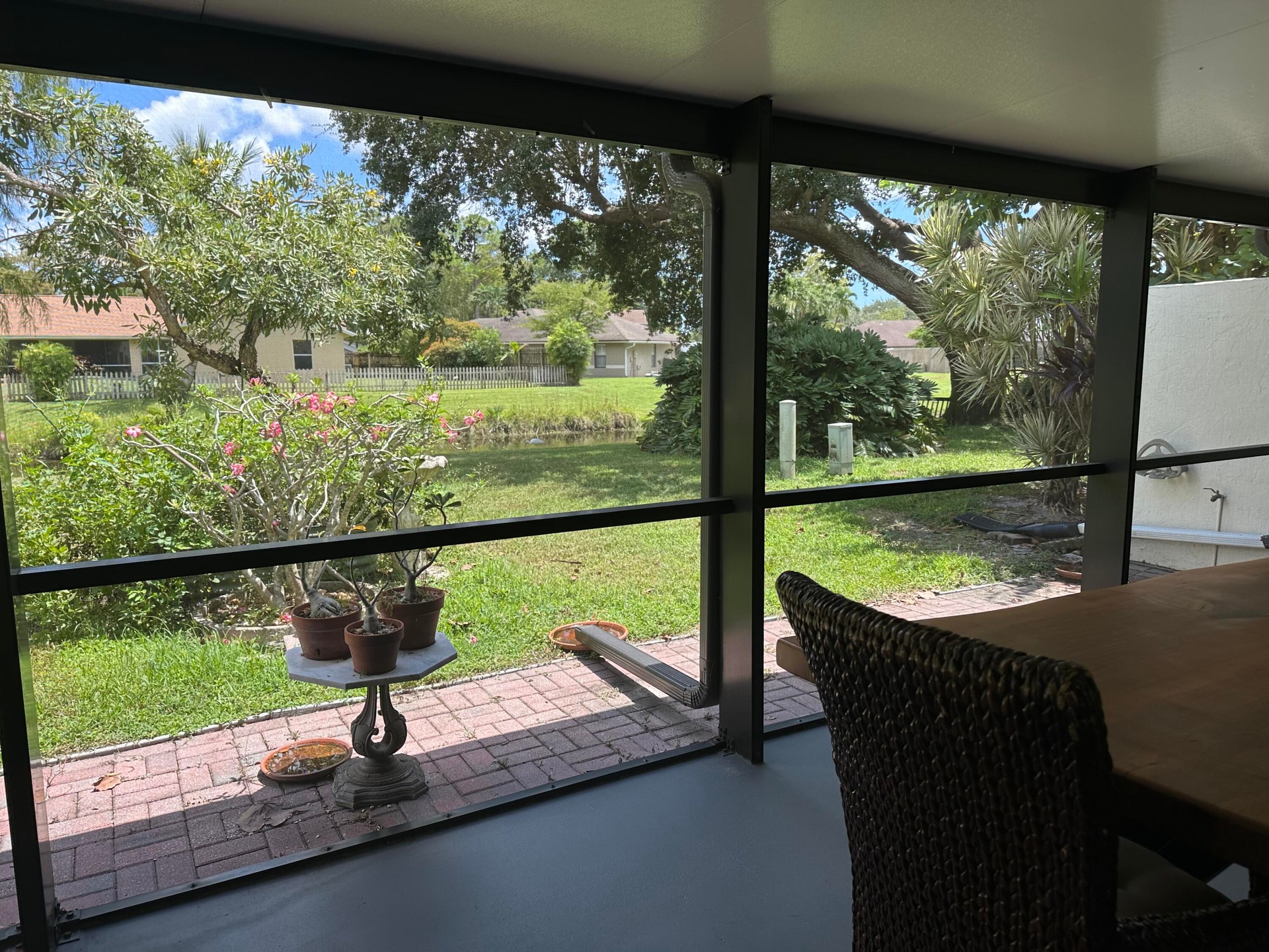 REAR VIEW FROM PATIO