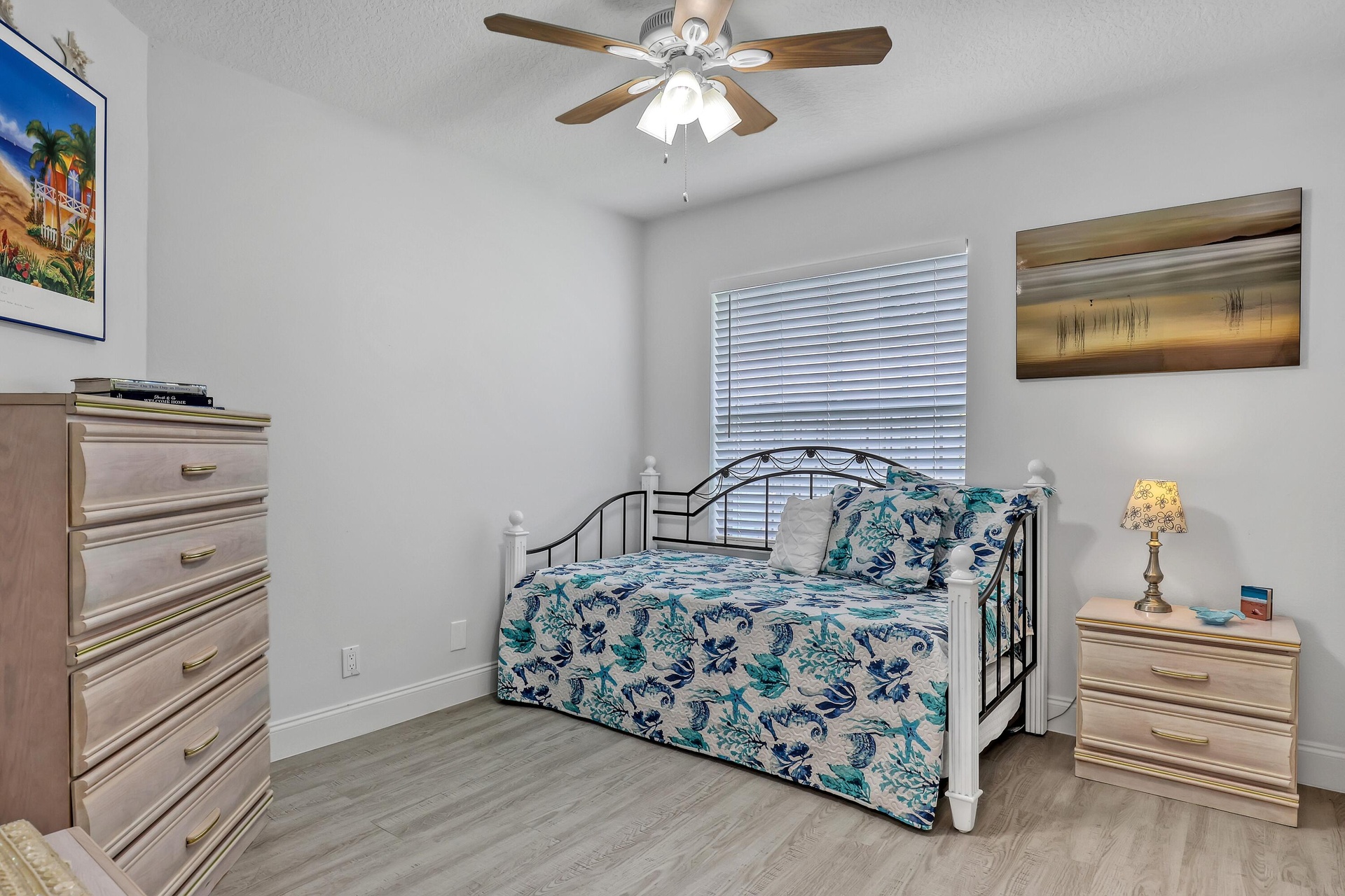 Versatile Trundle bed easily converts to 2 Twin Beds or a King Bed for your convenience.
