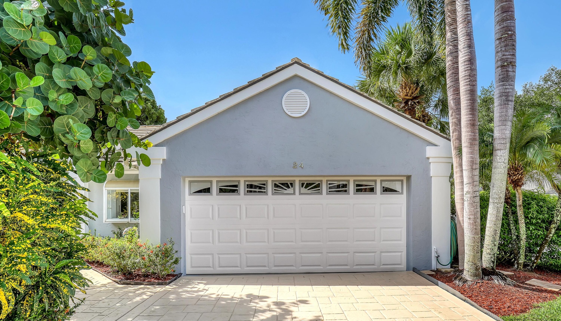 Securely park 2 Cars in the Garage to easily bring in your groceries and unpack.