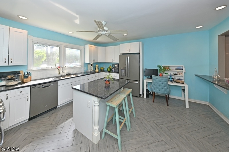 Kitchen with granite