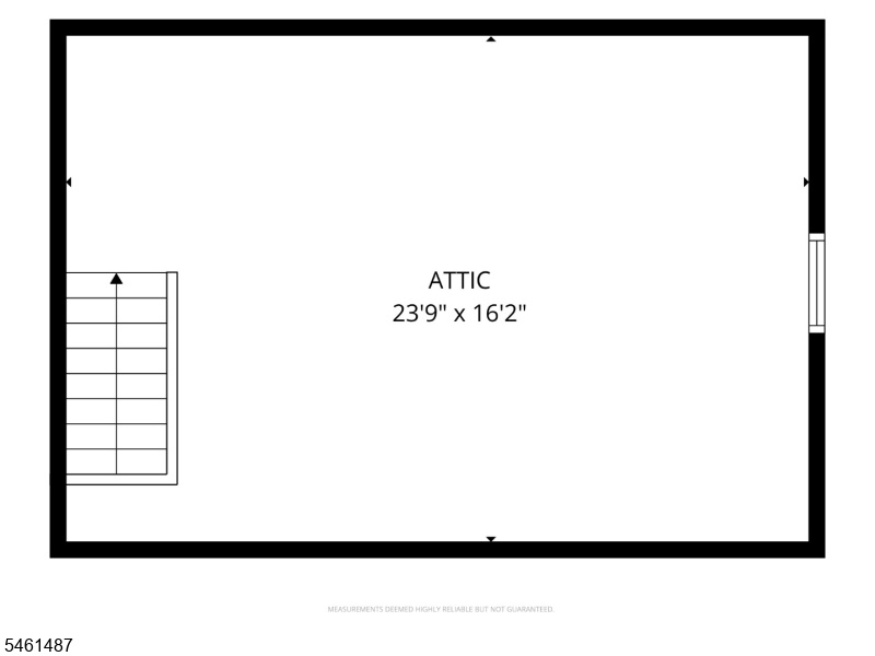 Attic floor plan