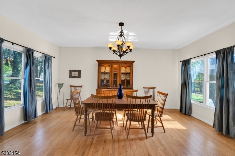 sun filled dining room