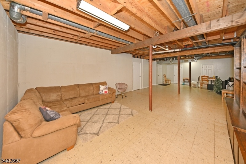 Basement with high ceilings