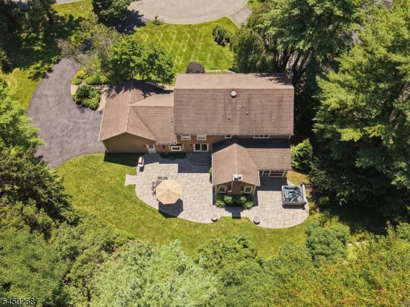 Aerial View Private Backyard