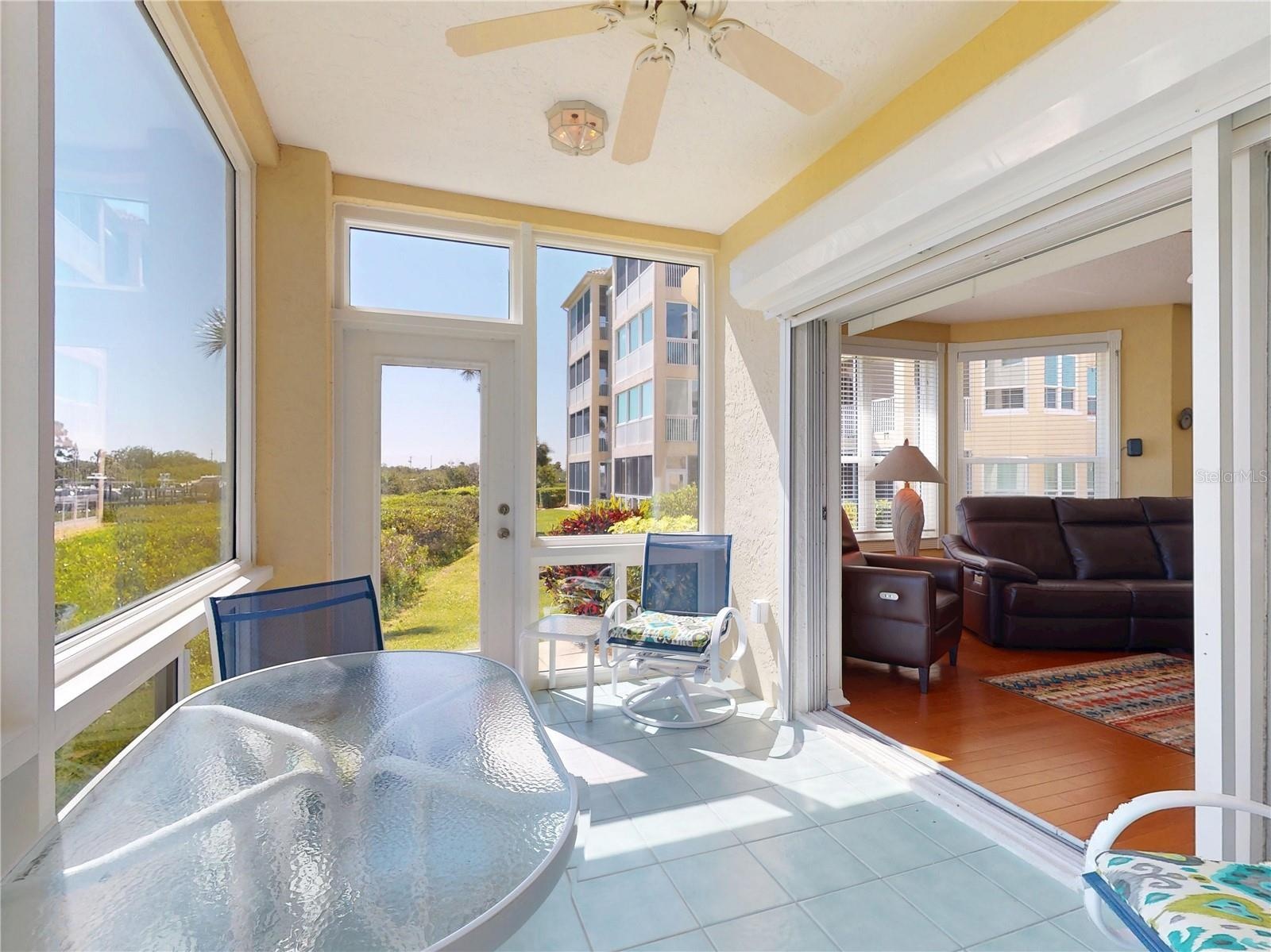 Enclosed Terrace from Living Room