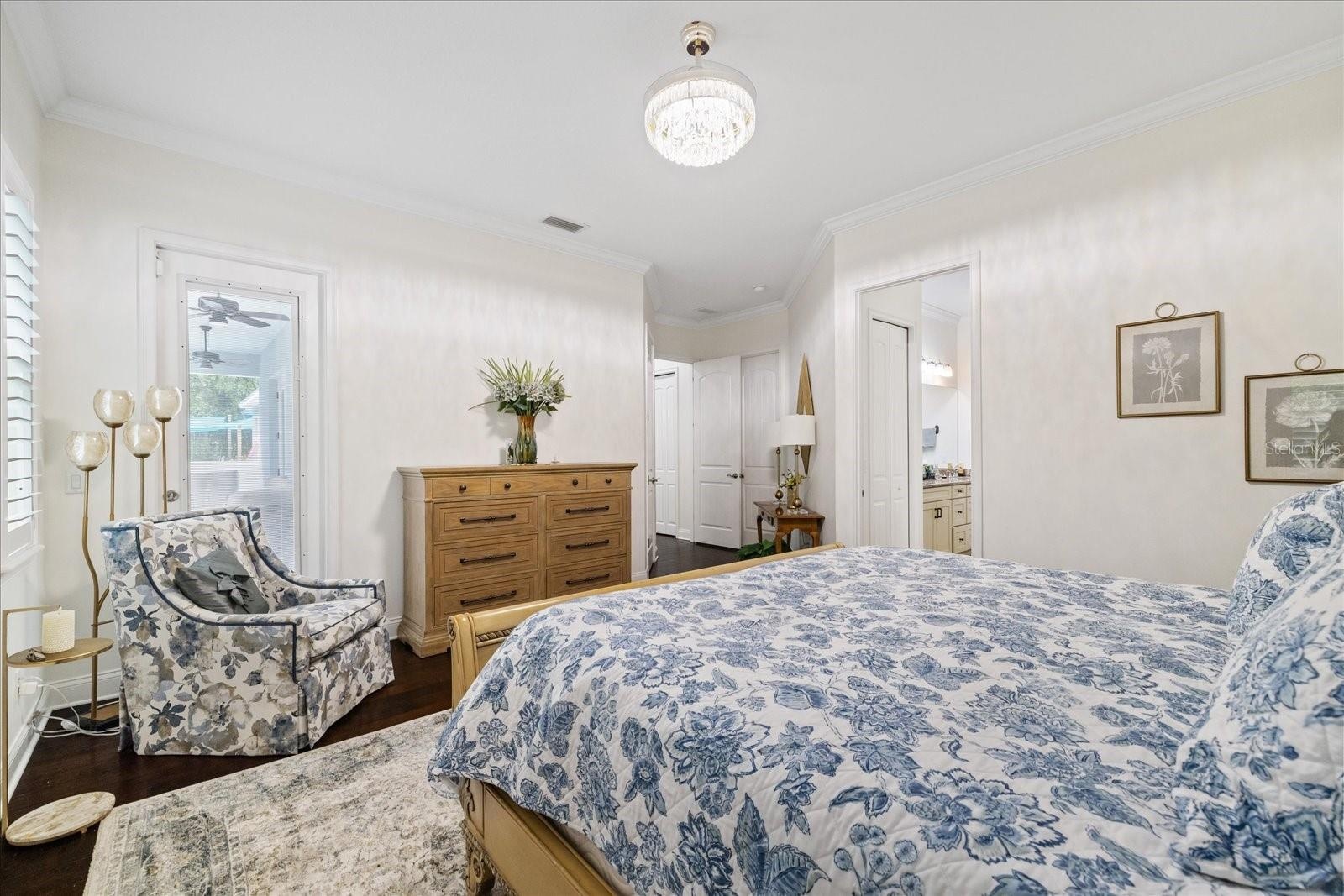 Primary Bedroom & private exterior entry