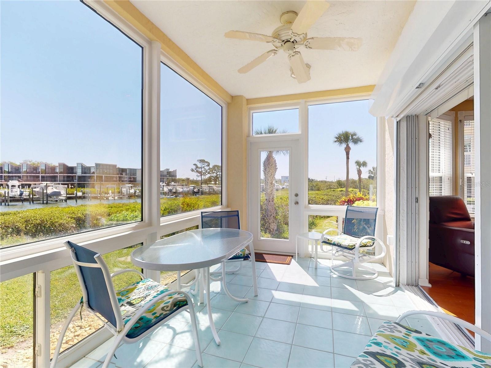 Enclosed Terrace View Looking South