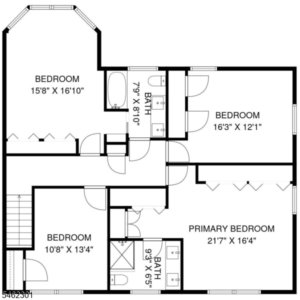 Second Level Floor Plan