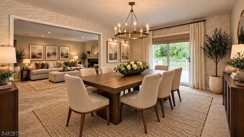 Dining Room Staged