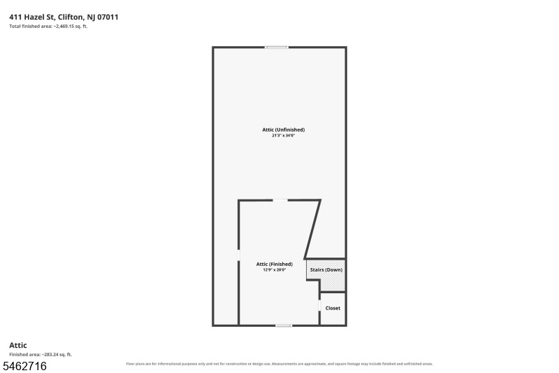 attic floor plan