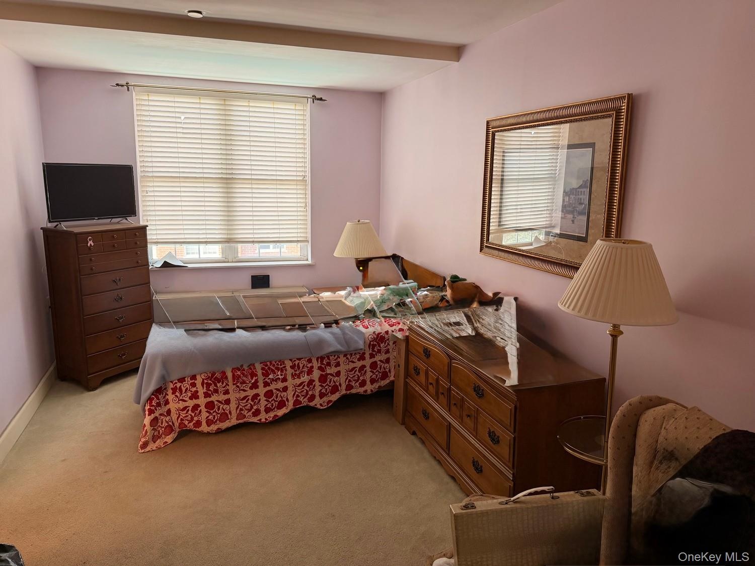 Second bedroom with pocket doors if you wish to convert to additional living area, den, office or tv room with large, oversized closet