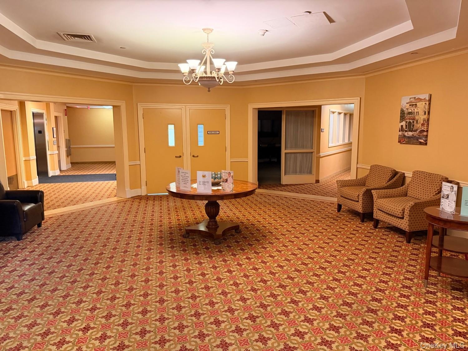 Seating area located in the grand entrance