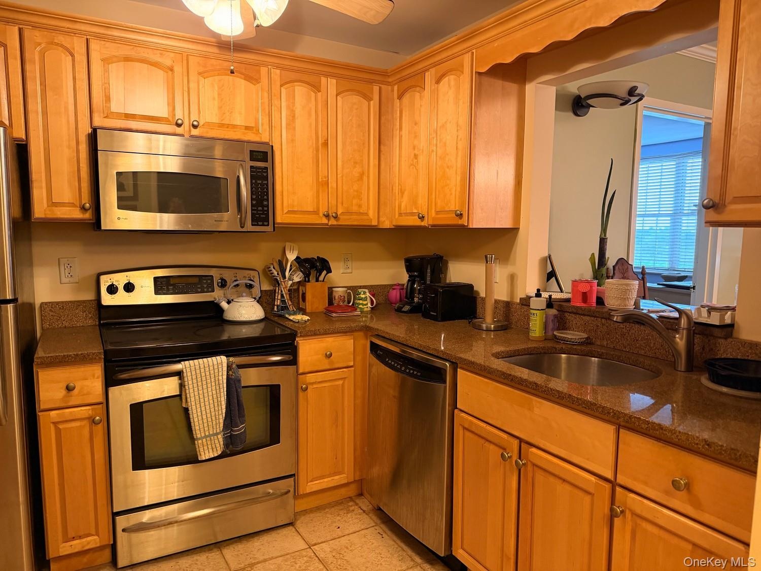 Open nook sees into dining room and living room