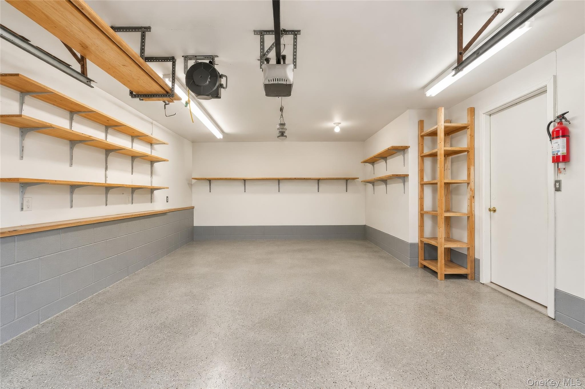 empted garage shown