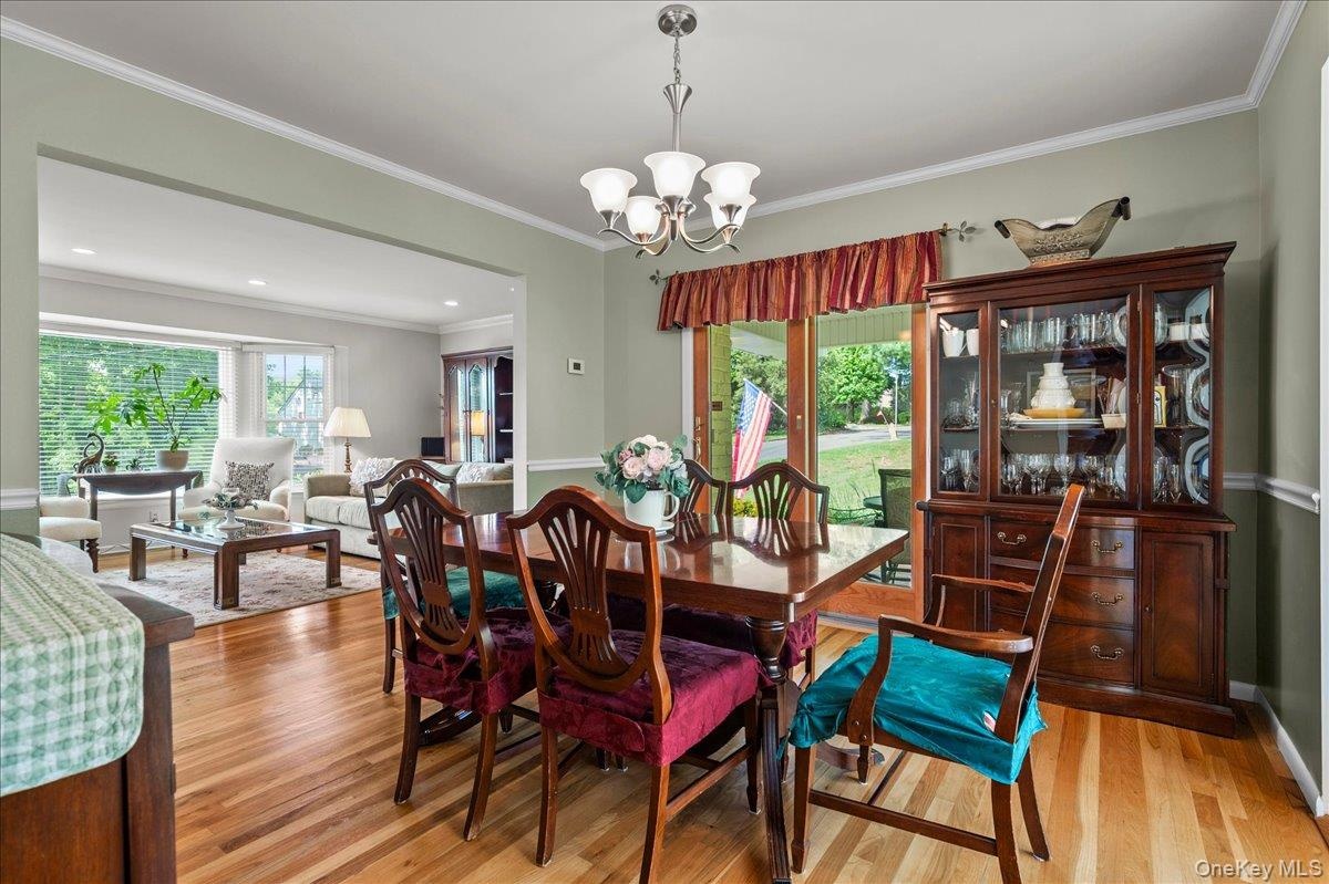 Dining room with another slider to covered porch