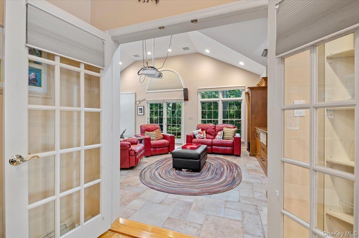 French Door Entry To Media/Bar/Bonus Room