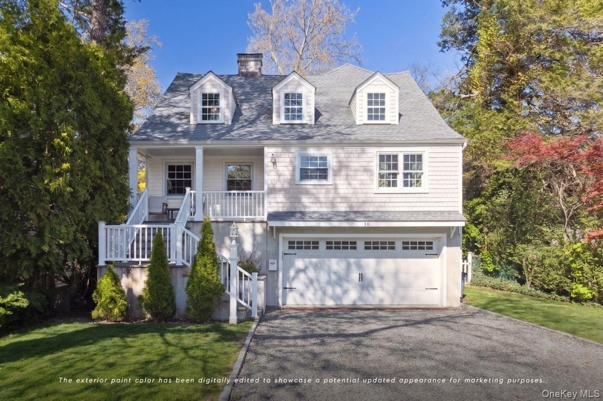 Virtual exterior painted white