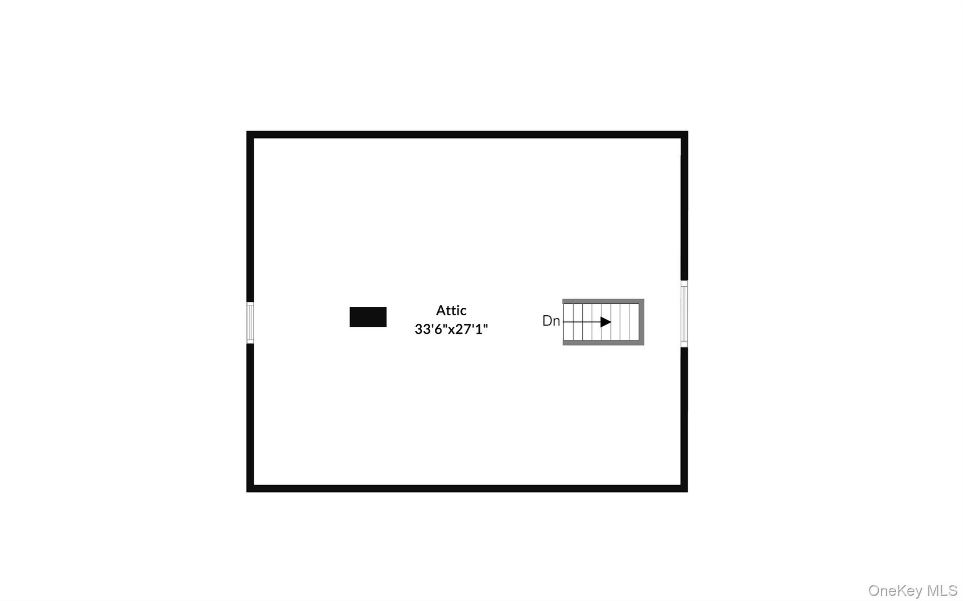 Large walk-up attic