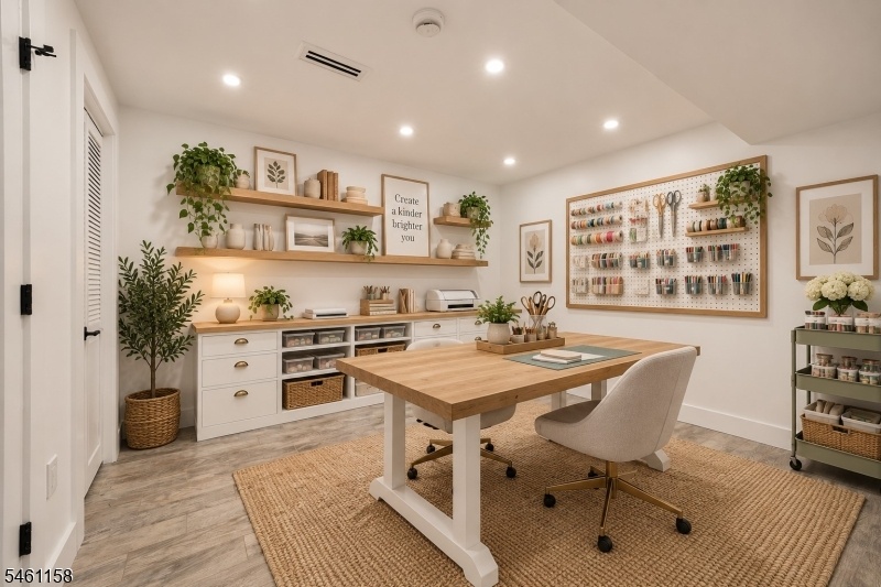 Virtually Staged Craft Room