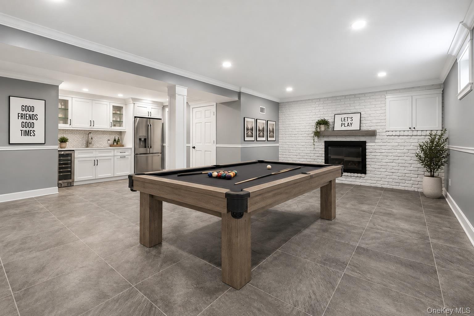 virtually staged Lower Level