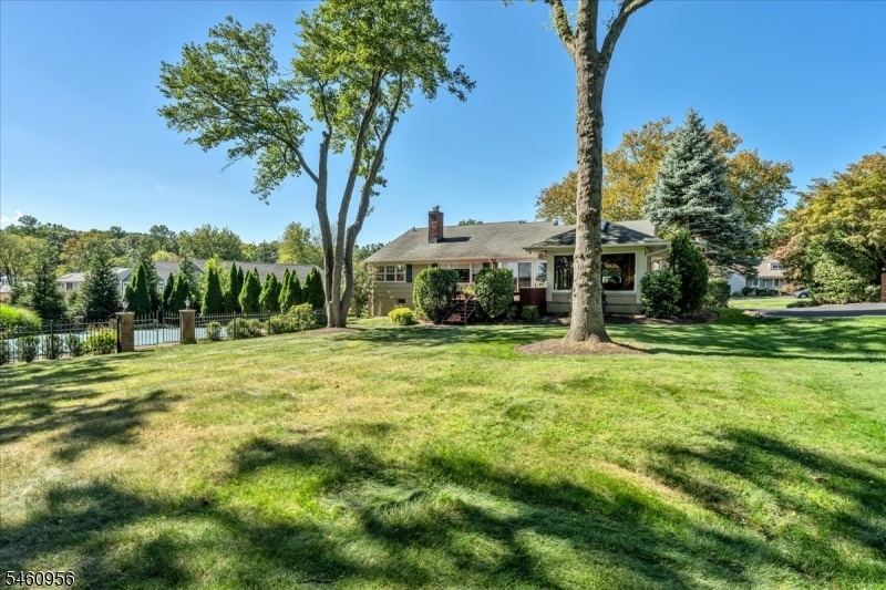 Back view to home