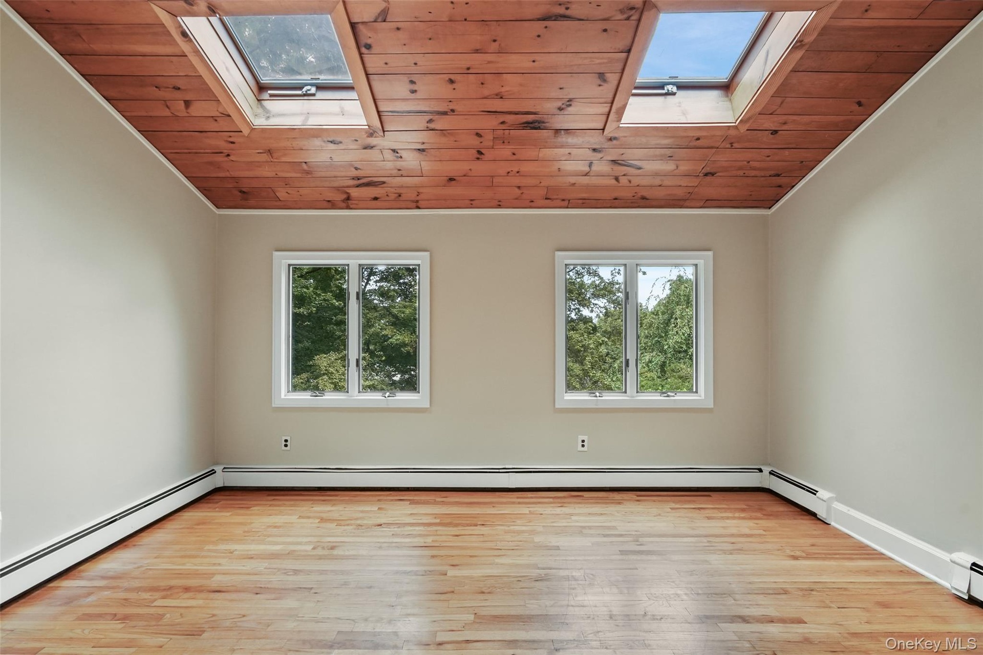 Living room extended area w/sky lights