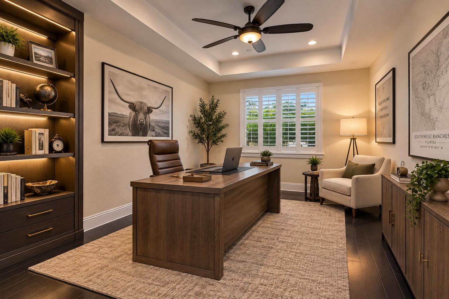 OFFICE - VIRTUALLY STAGED