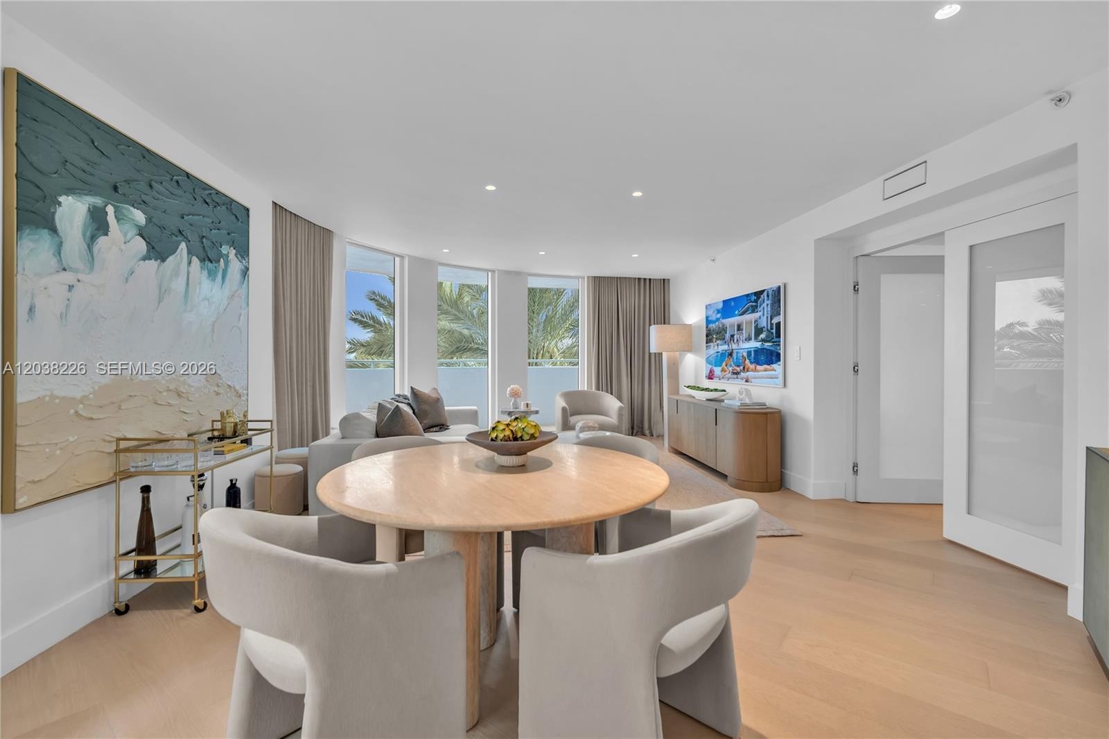 This is the real furniture not A.I or virtual staging