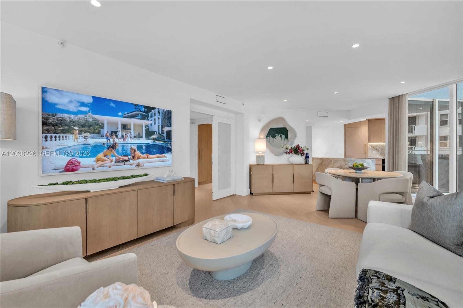 This is the real furniture not A.I or virtual staging