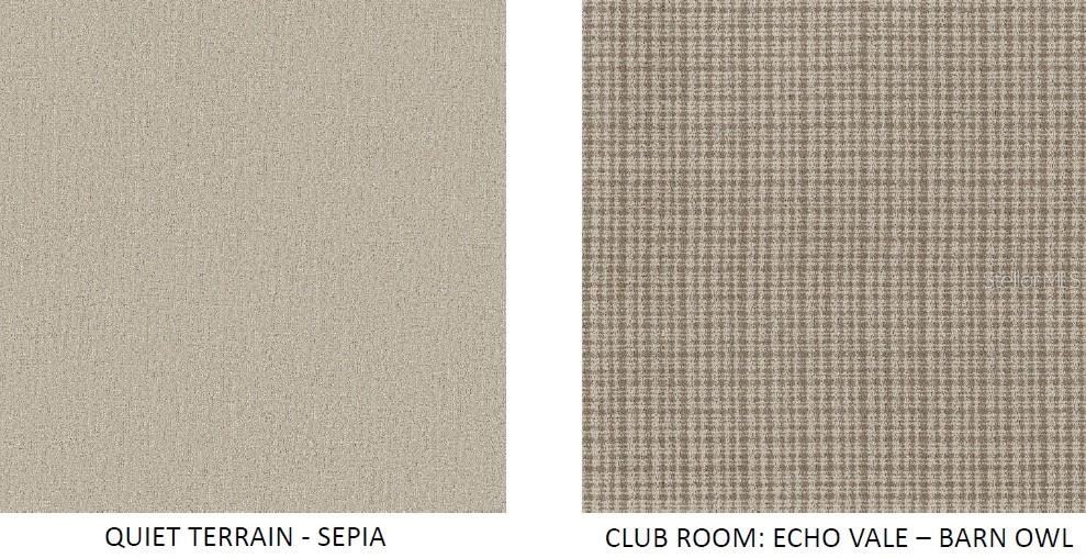 Selected carpet options