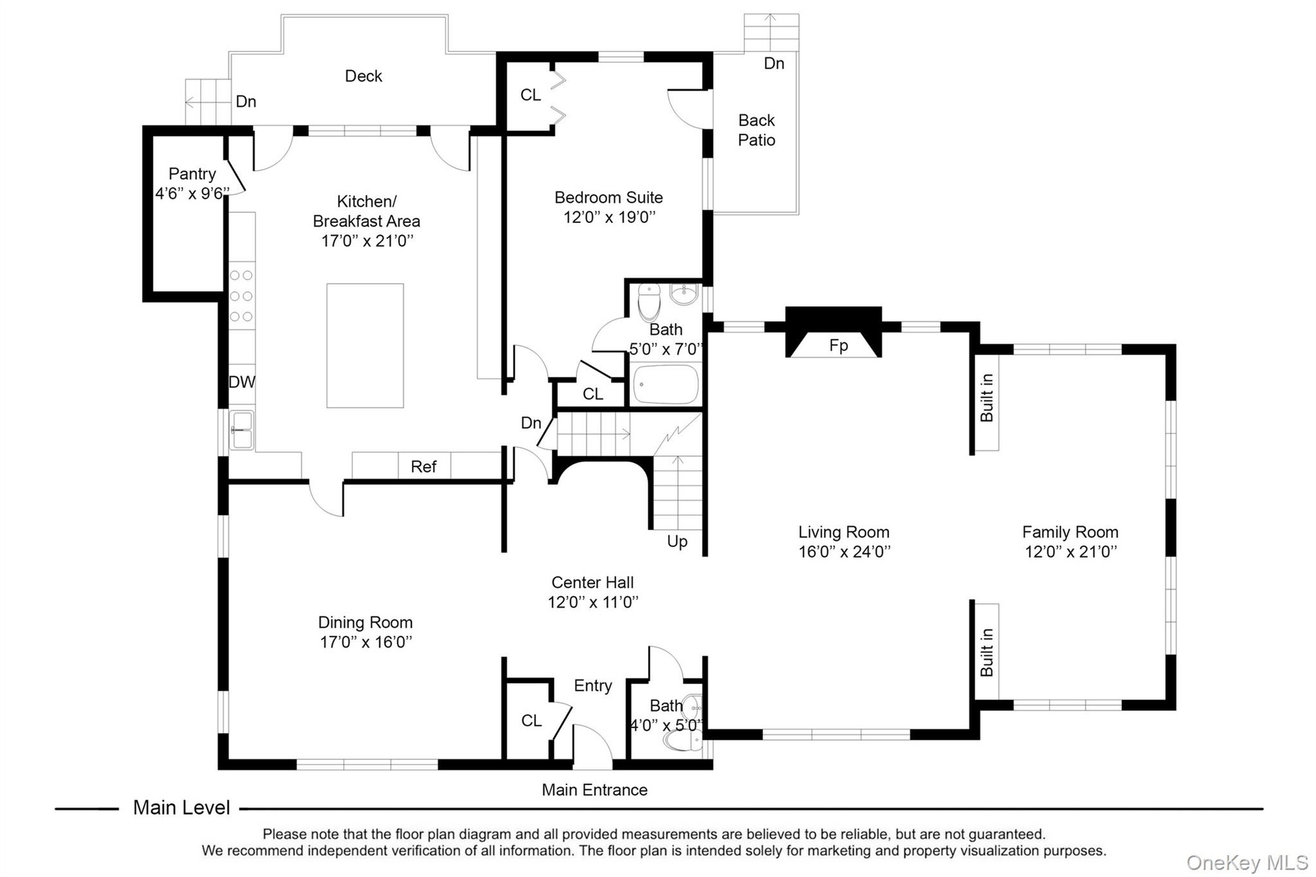 Main Level Floor Plan