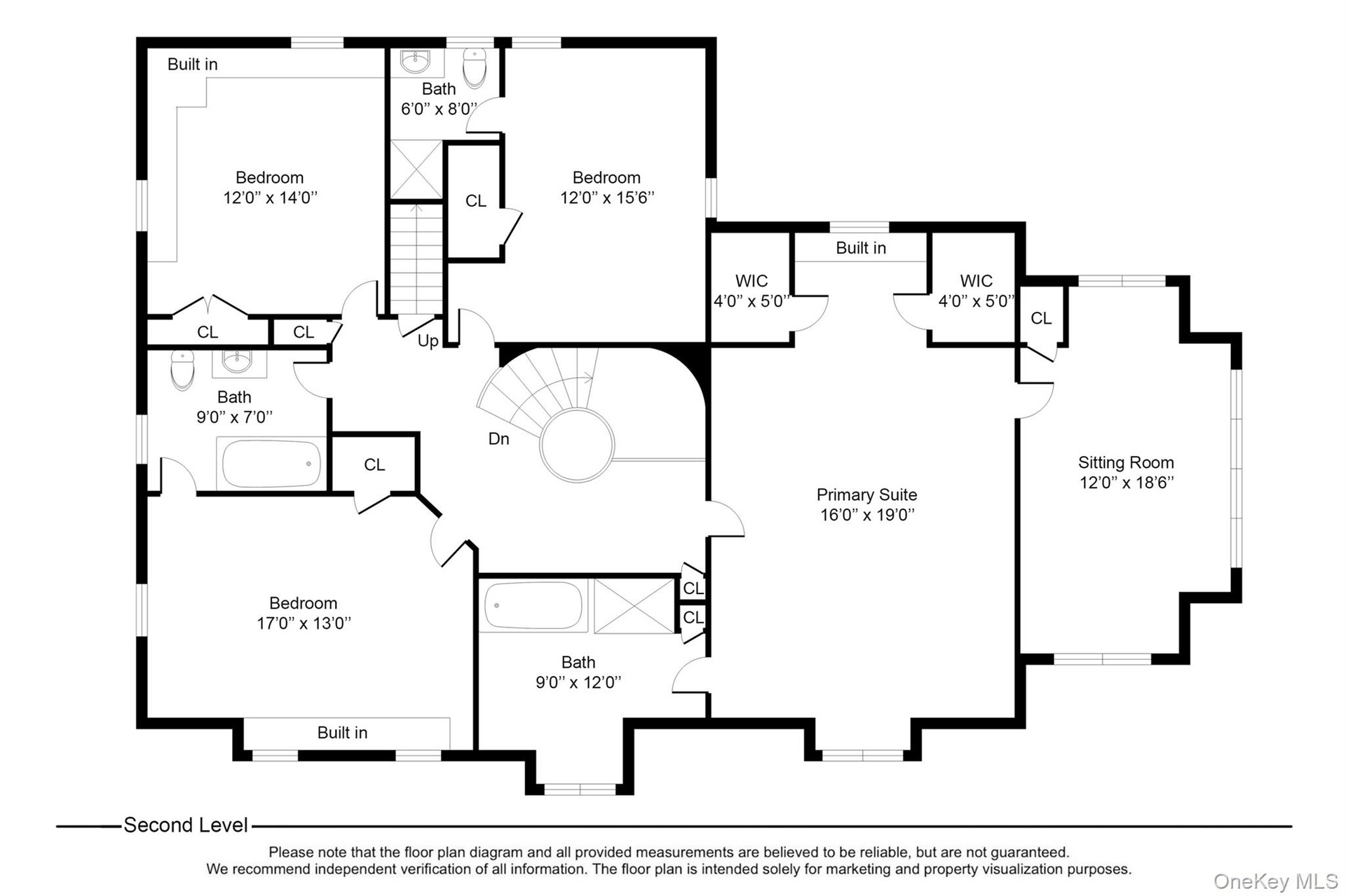 Second Level Floor Plan