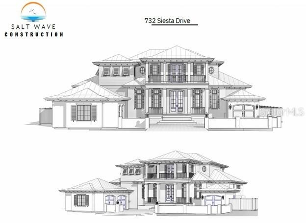One of four plans that  Salt Wave Construction has that fit on the lot and ready to build quickly once you purchase the lot from the seller.