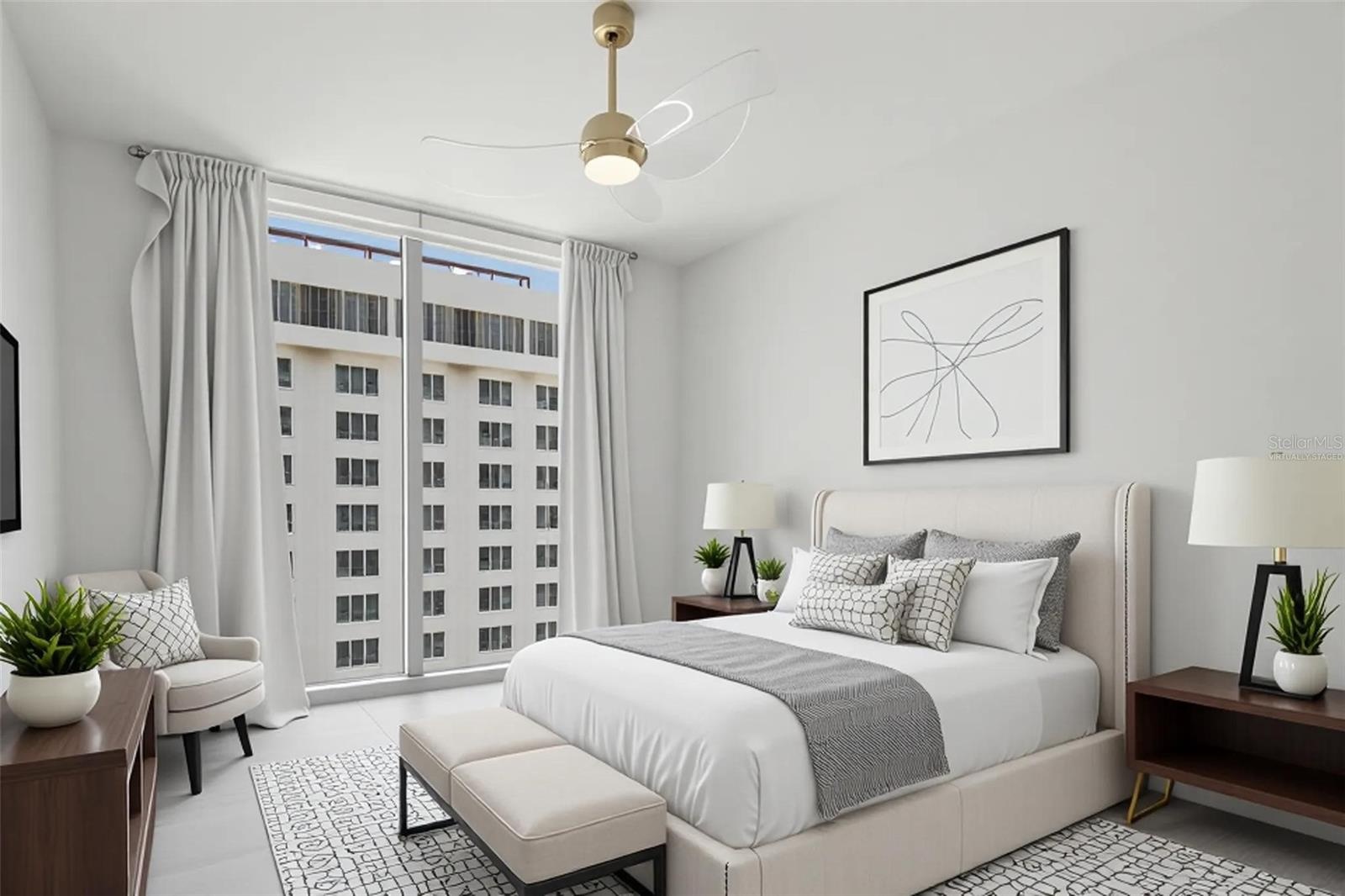 Bedroom 2 - virtually staged