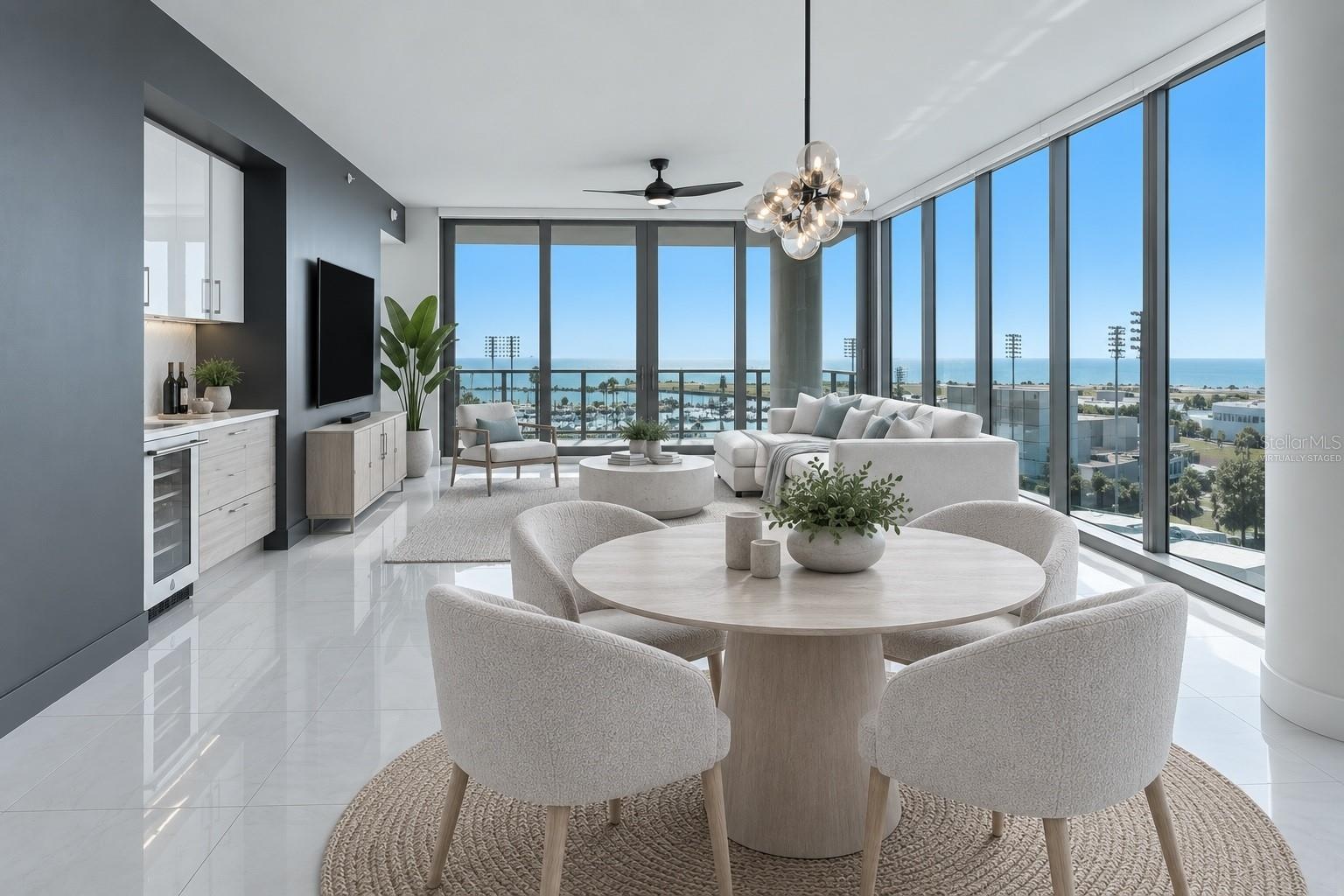 Dining/Living Room - Virtually Staged