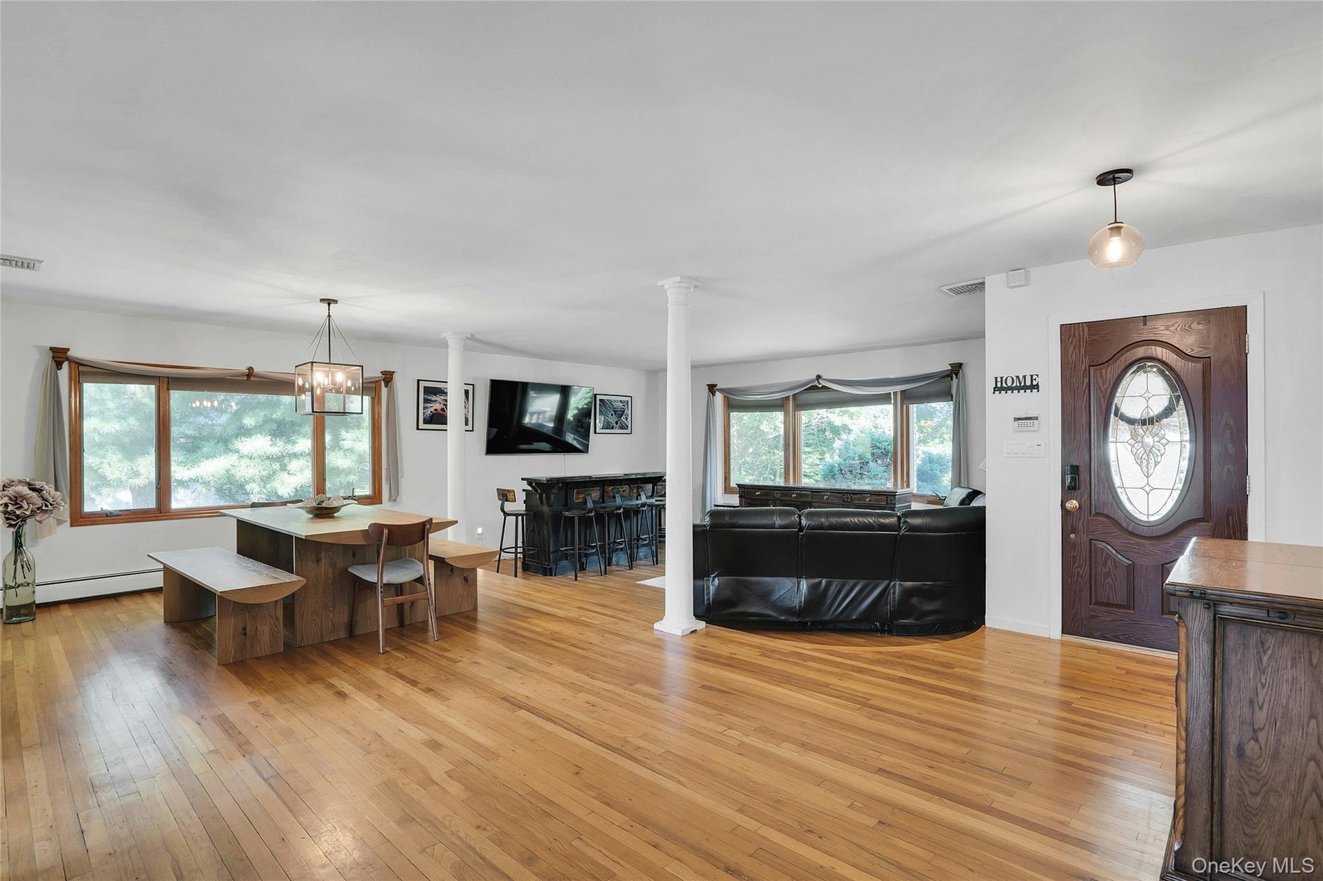 Open concept living.